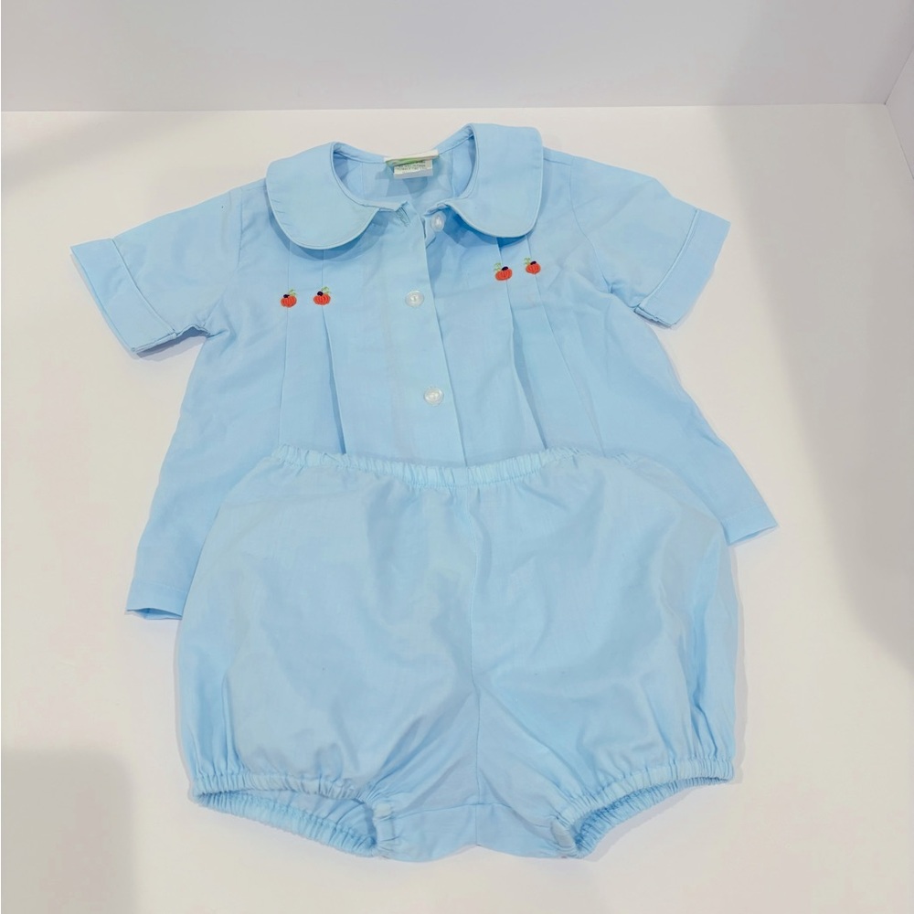 Grace & James pumpkin blue set 12m